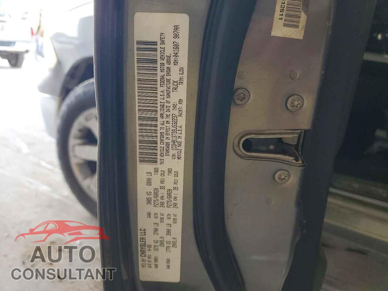 DODGE RAM 1500 2009 - 1D3HB13T59J532237