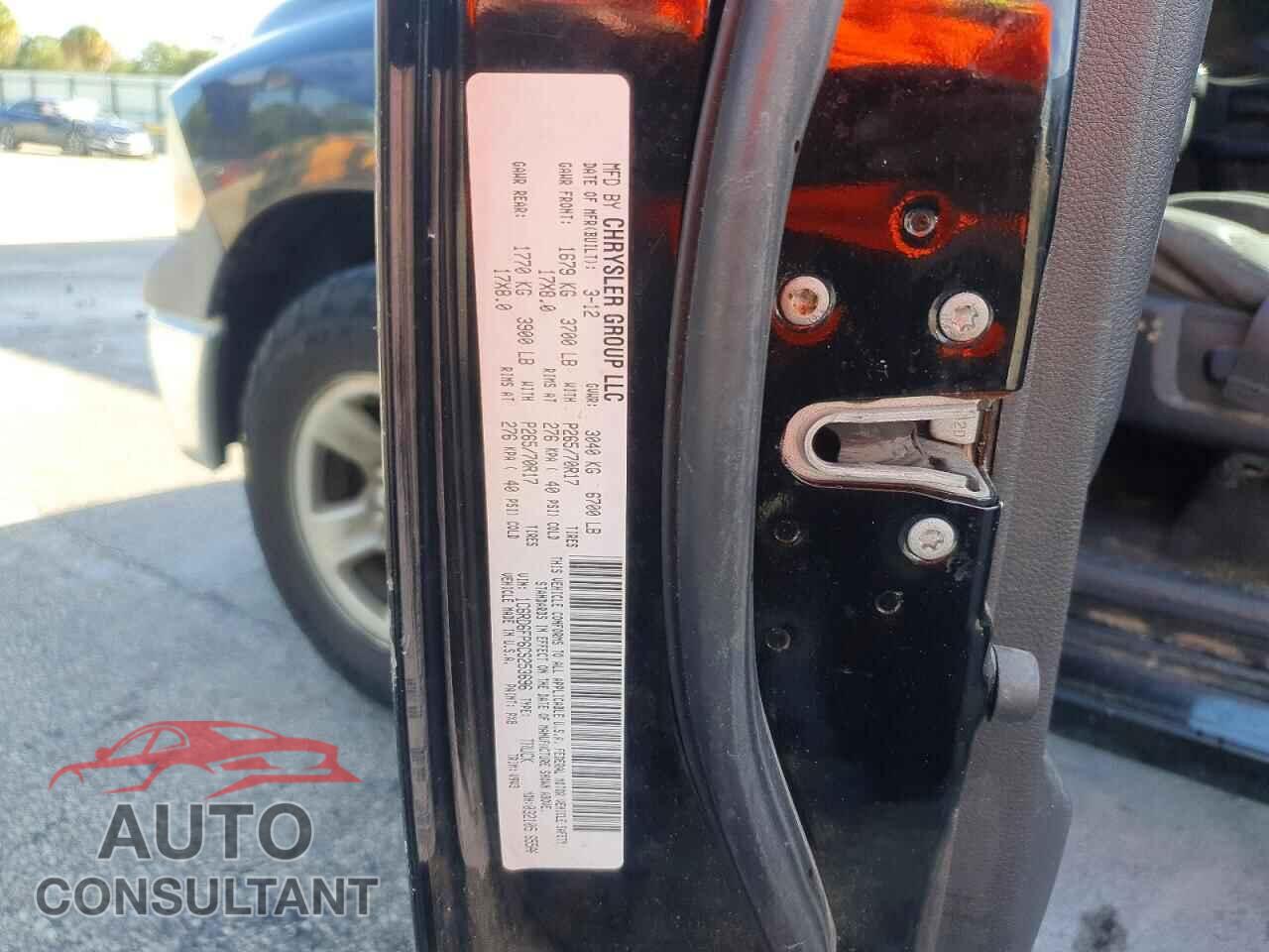DODGE RAM 1500 2012 - 1C6RD6FP6CS253696