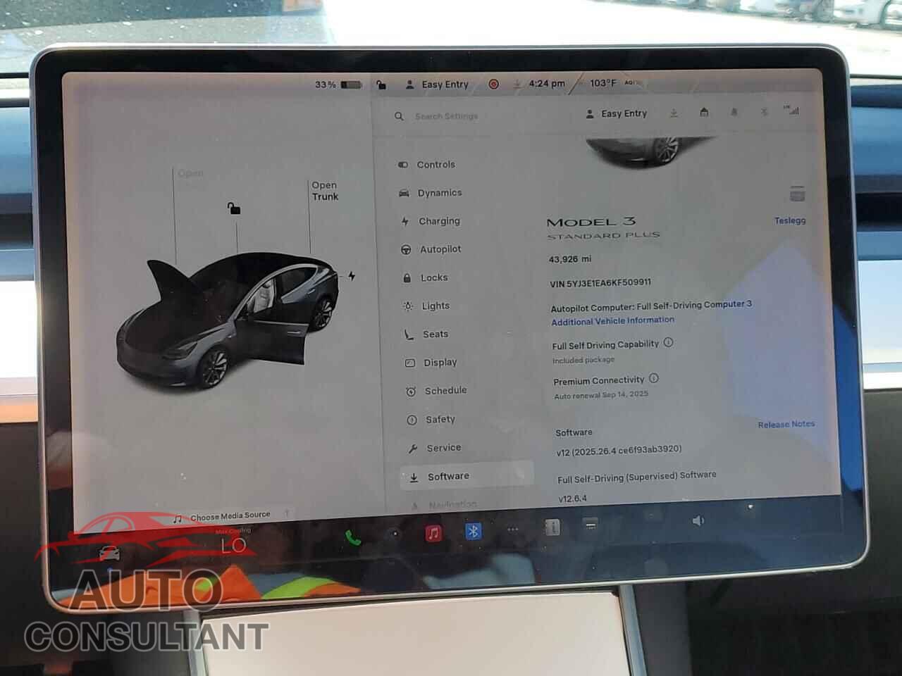 TESLA MODEL 3 2019 - 5YJ3E1EA6KF509911