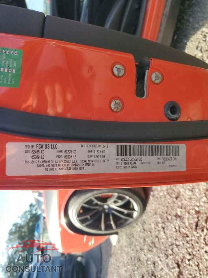 DODGE CHALLENGER 2019 - 2C3CDZFJ2KH587505