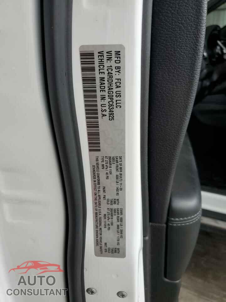 DODGE DURANGO 2023 - 1C4RDHAG0PC634925