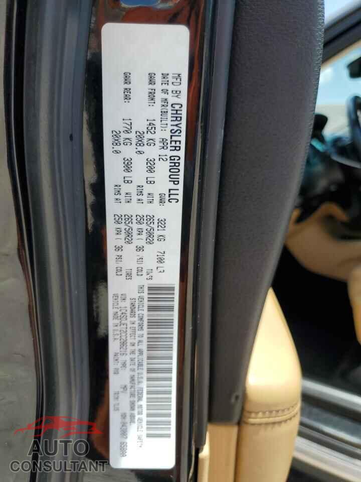 DODGE DURANGO 2012 - 1C4SDJET2CC286216