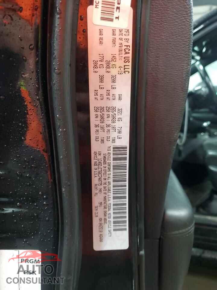 DODGE DURANGO 2019 - 1C4SDJCT6KC740775