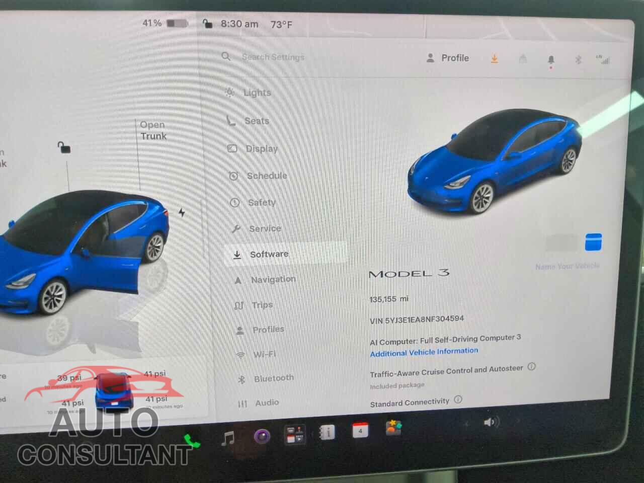 TESLA MODEL 3 2022 - 5YJ3E1EA8NF304594
