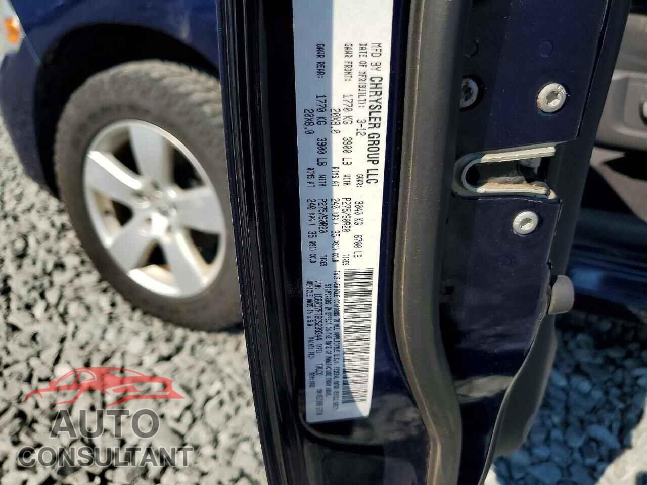 DODGE RAM 1500 2012 - 1C6RD7FT6CS238344