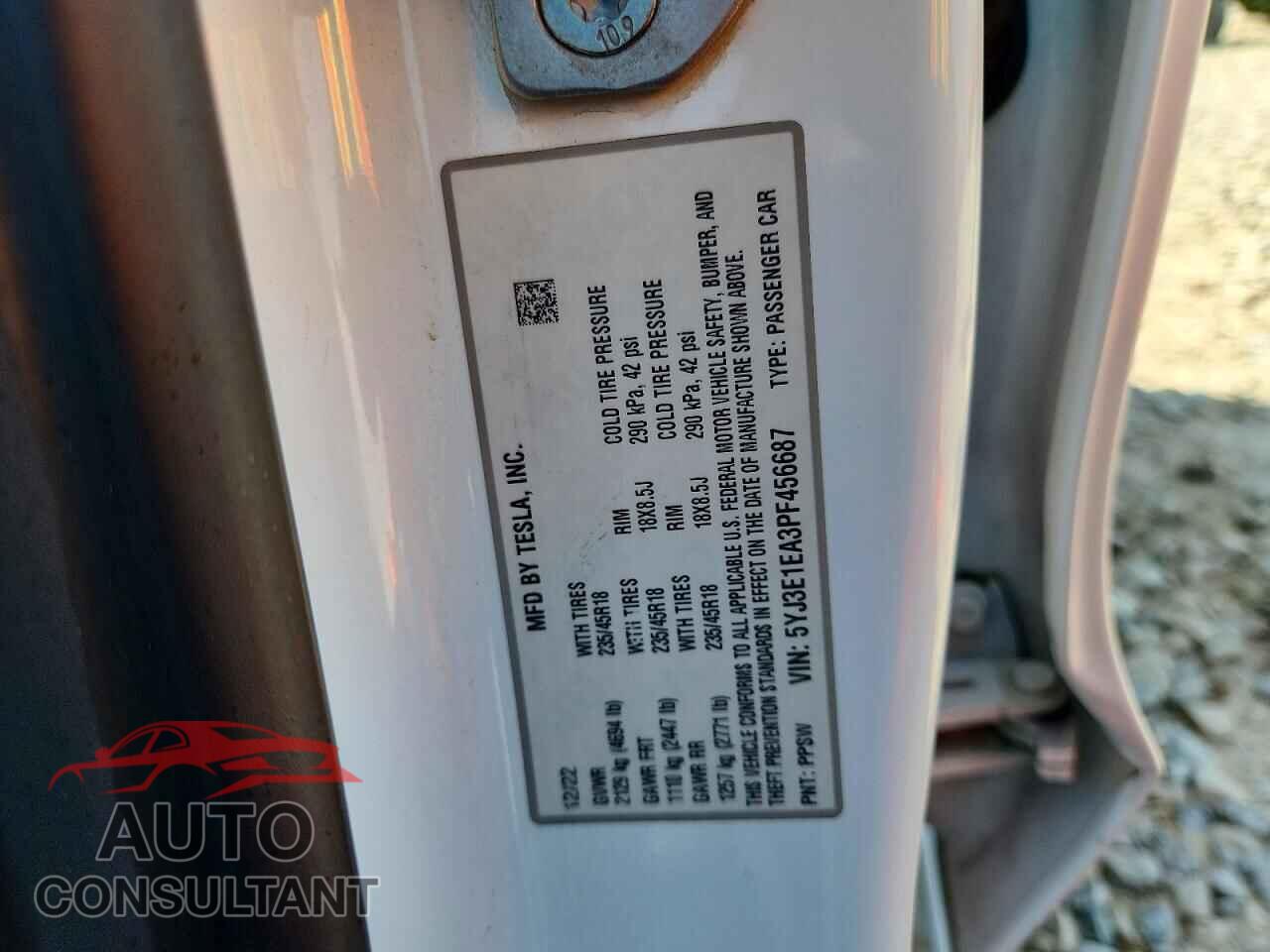 TESLA MODEL 3 2023 - 5YJ3E1EA3PF456687