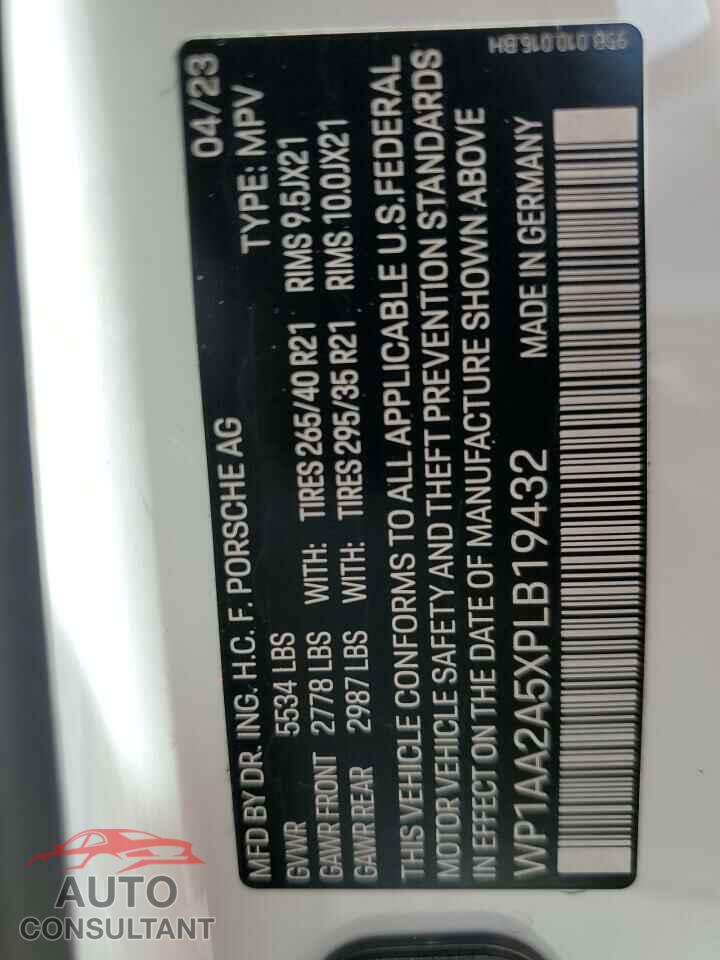 PORSCHE MACAN BASE 2023 - WP1AA2A5XPLB19432