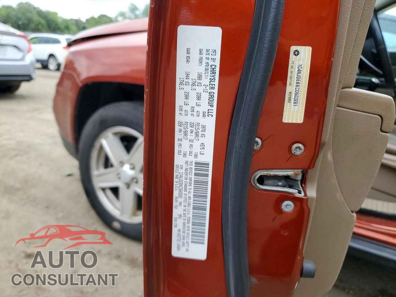 JEEP COMPASS 2012 - 1C4NJDEBXCD603281
