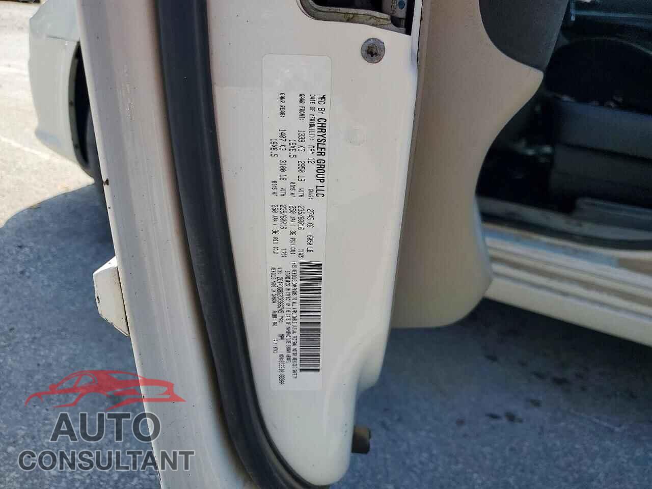 DODGE CARAVAN 2012 - 2C4RDGBG2CR366745