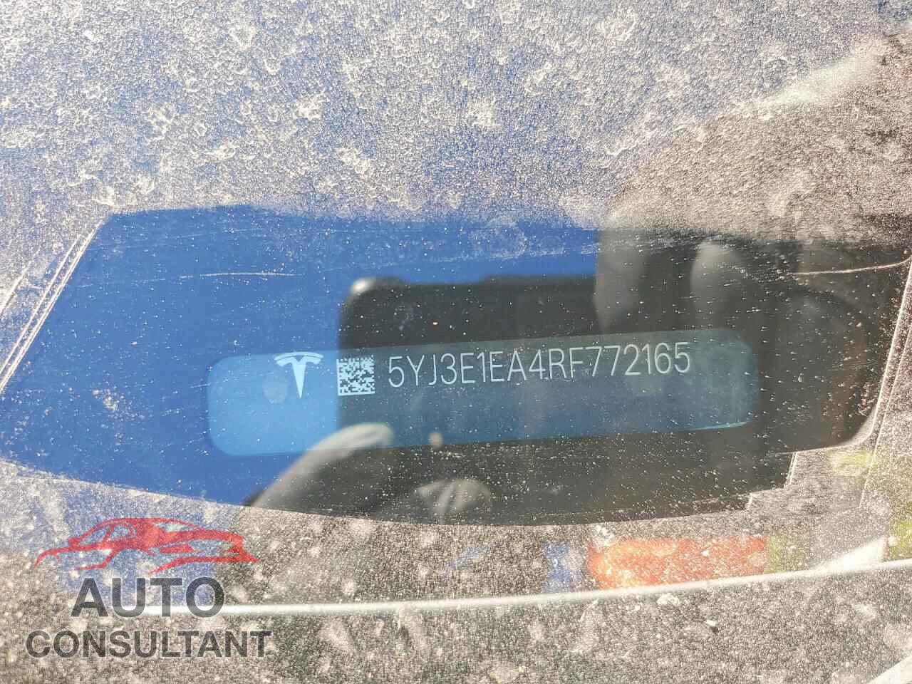 TESLA MODEL 3 2024 - 5YJ3E1EA4RF772165