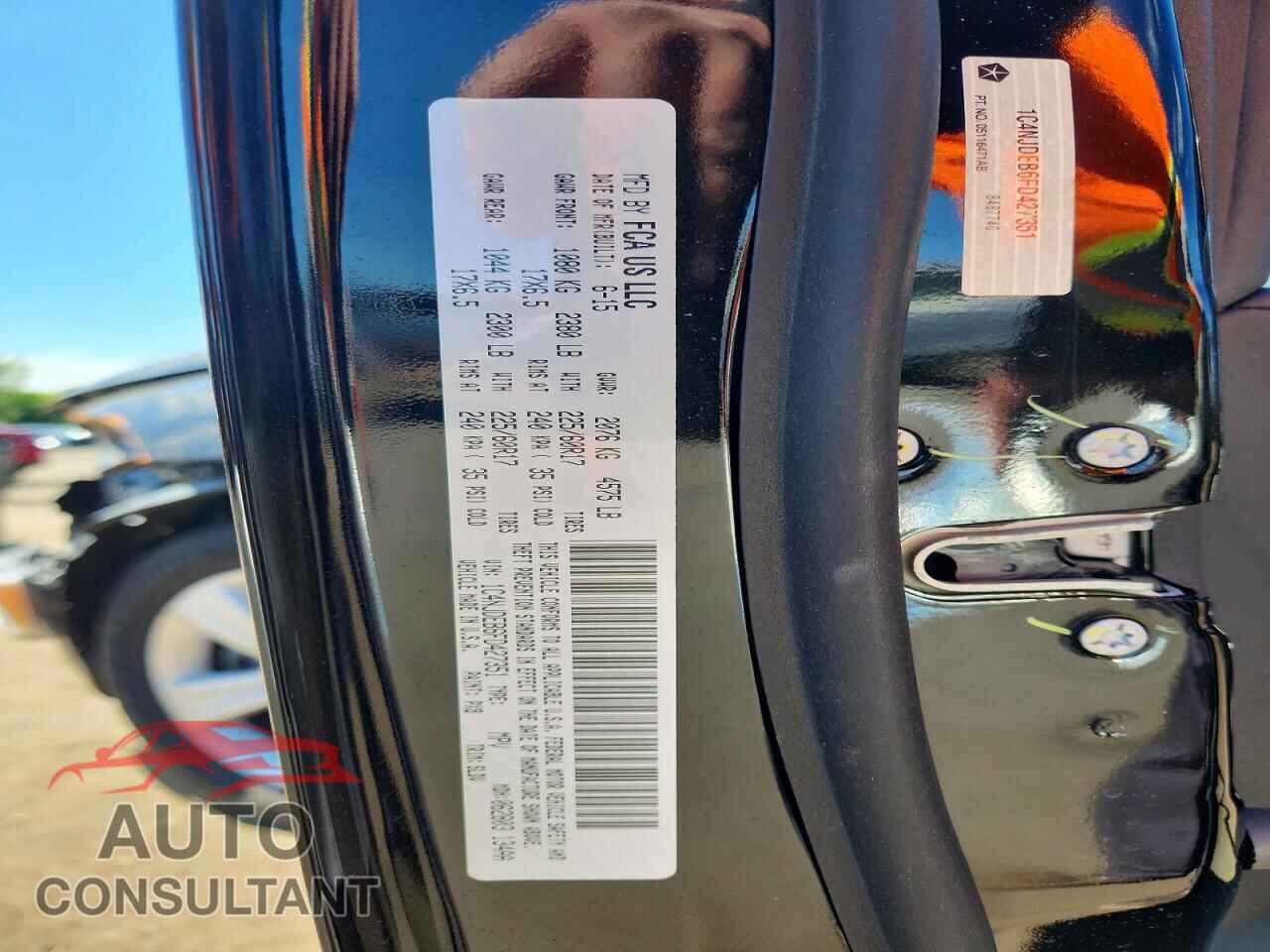 JEEP COMPASS 2015 - 1C4NJDEB6FD427351