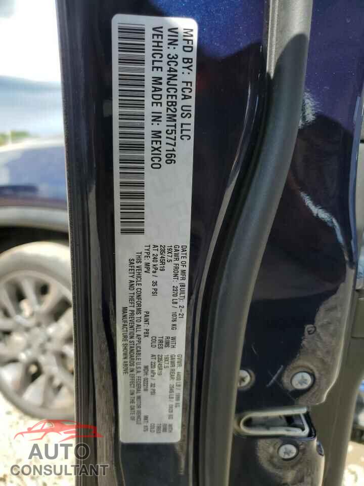 JEEP COMPASS 2021 - 3C4NJCEB2MT577166