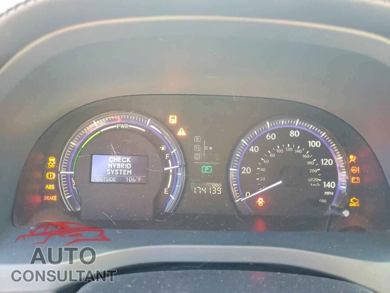 LEXUS HS 2011 - JTHBB1BA4B2044247