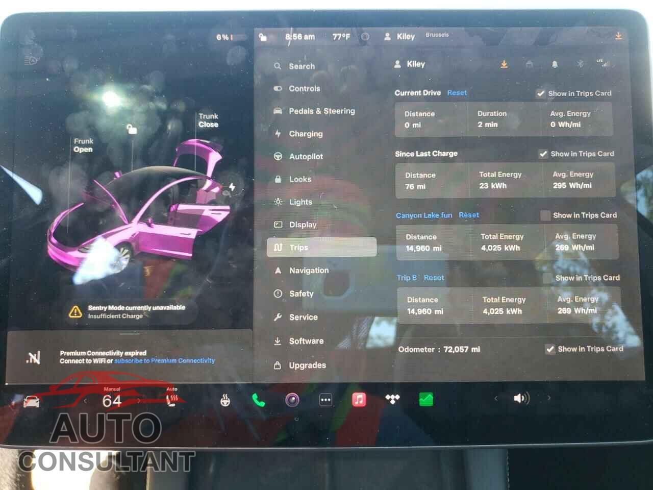 TESLA MODEL 3 2022 - 5YJ3E1EB5NF189803