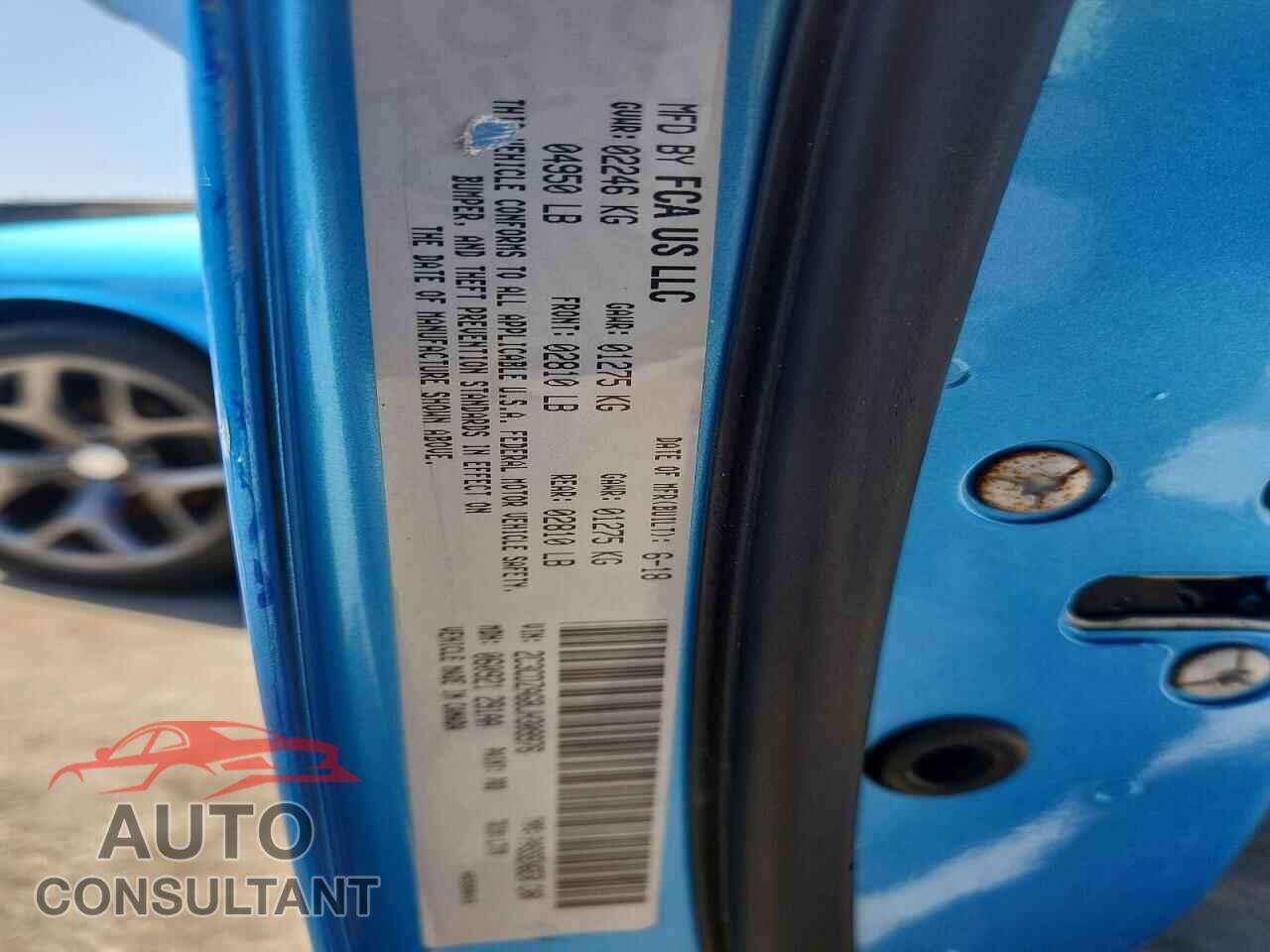 DODGE CHALLENGER 2018 - 2C3CDZAG8JH309976