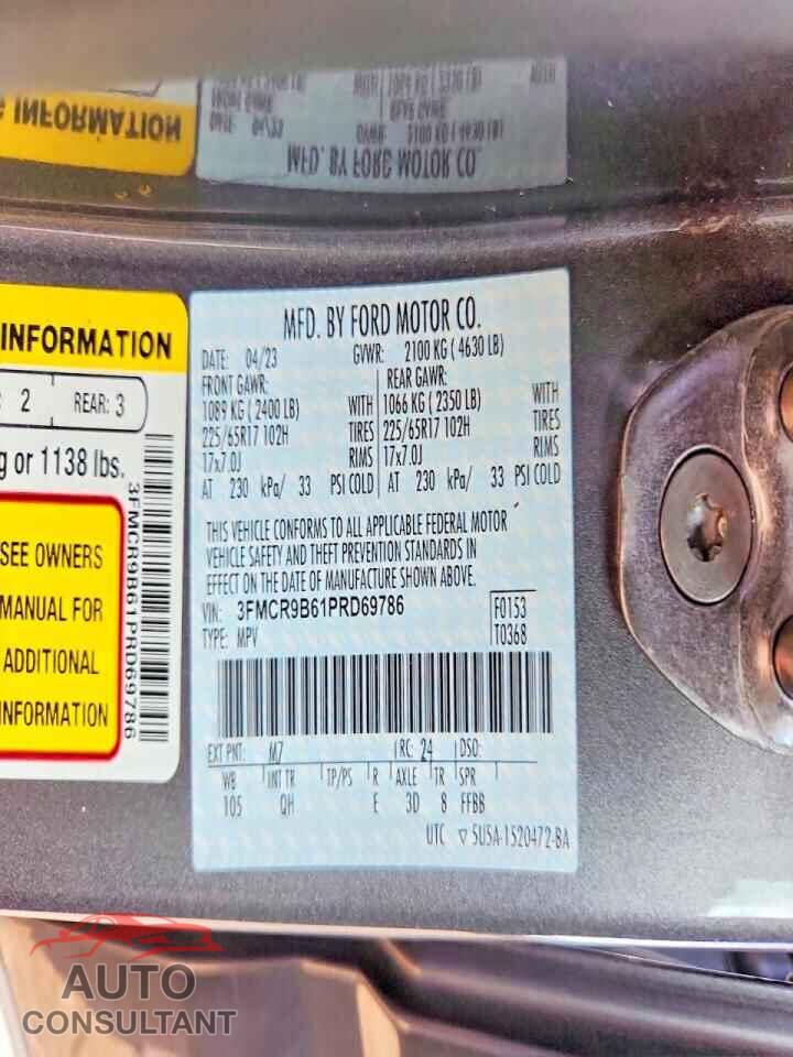 FORD BRONCO 2023 - 3FMCR9B61PRD69786
