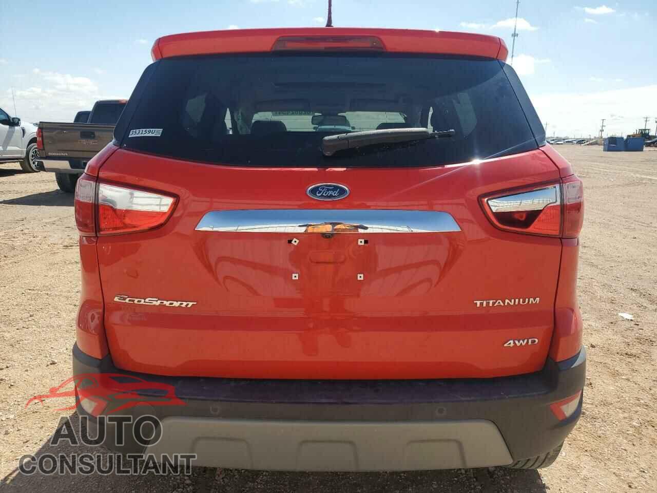 FORD ECOSPORT 2020 - MAJ6S3KL5LC353159