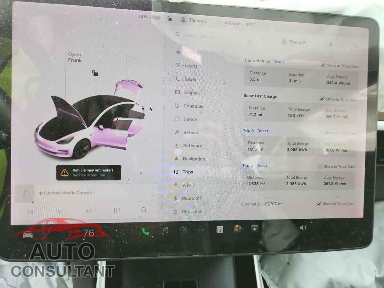 TESLA MODEL 3 2019 - 5YJ3E1EA6KF397269