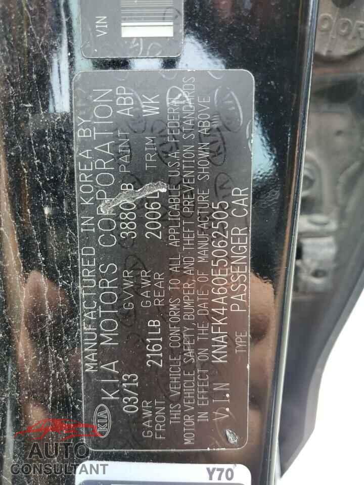 KIA FORTE 2014 - KNAFK4A60E5062505