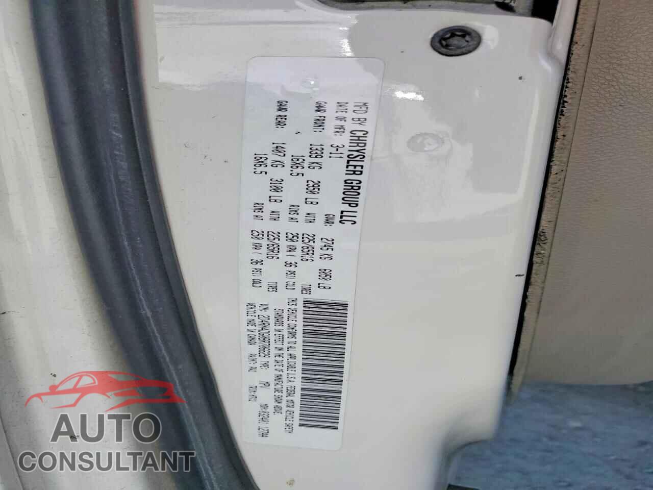 DODGE CARAVAN 2011 - 2D4RN4DG0BR706629