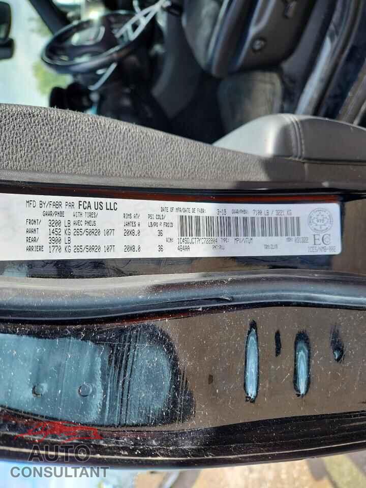 DODGE DURANGO 2019 - 1C4SDJCT7KC722804