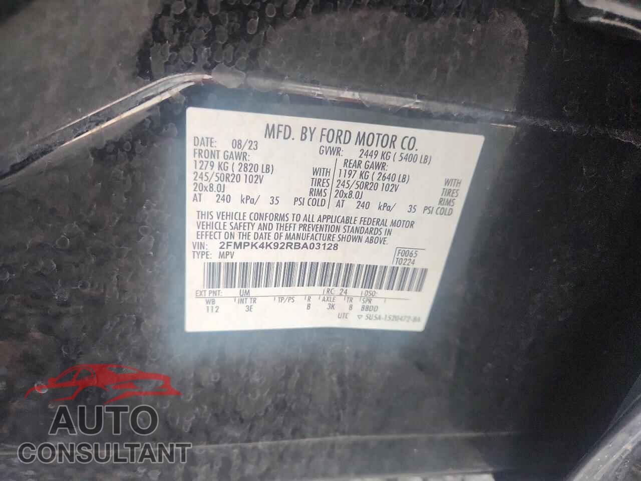 FORD EDGE 2024 - 2FMPK4K92RBA03128