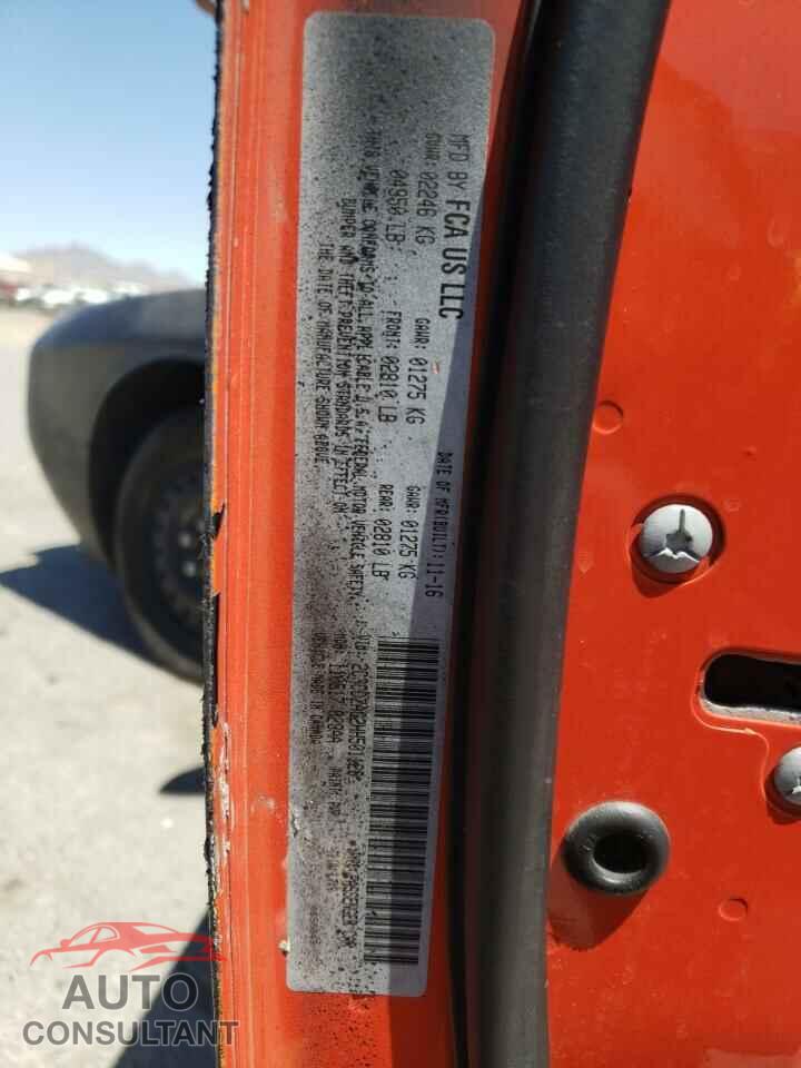 DODGE CHALLENGER 2017 - 2C3CDZAG2HH501128