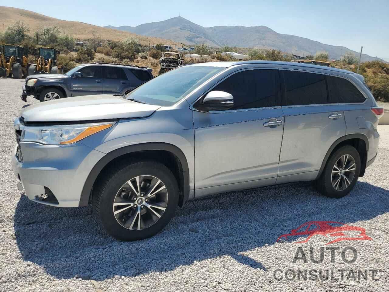 TOYOTA HIGHLANDER 2016 - 5TDJKRFH3GS286868