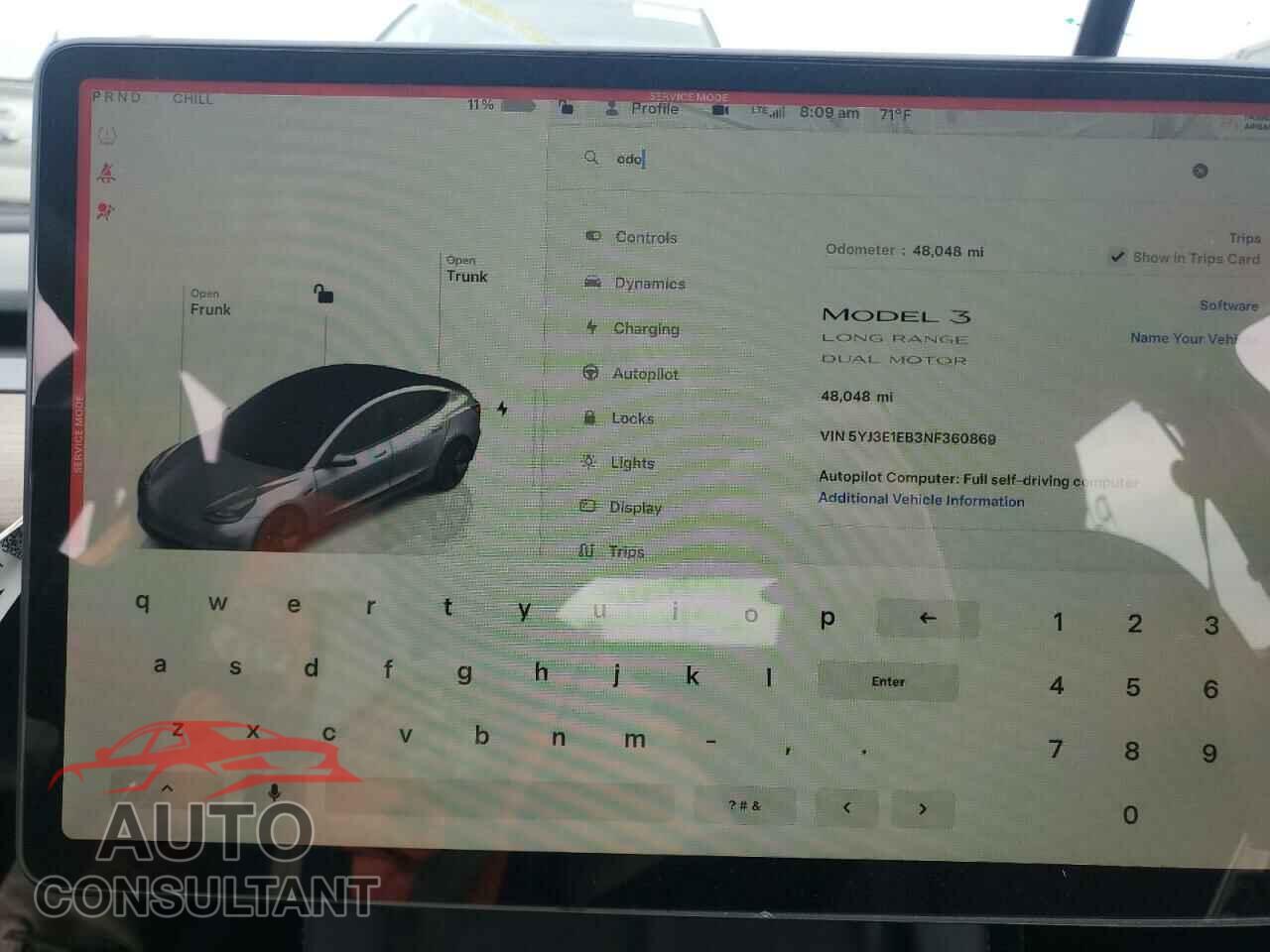TESLA MODEL 3 2022 - 5YJ3E1EB3NF360869
