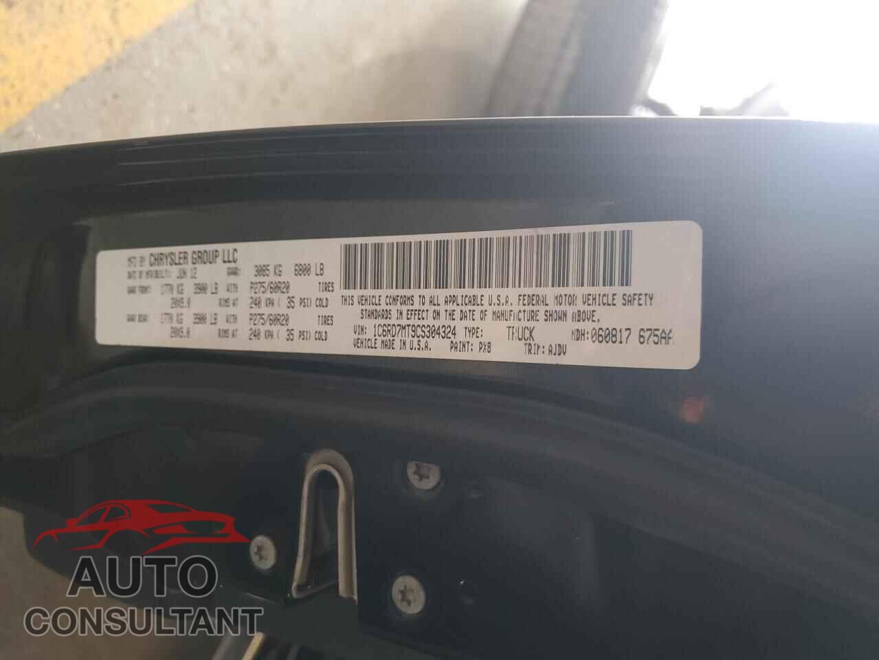 DODGE RAM 1500 2012 - 1C6RD7MT9CS304324