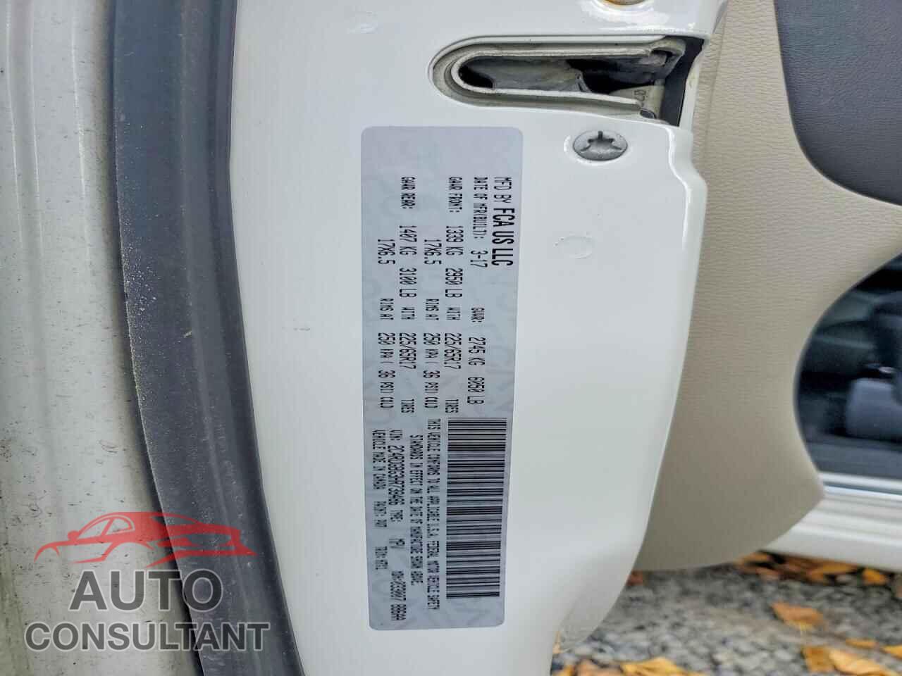 DODGE CARAVAN 2017 - 2C4RDGBG3HR738486