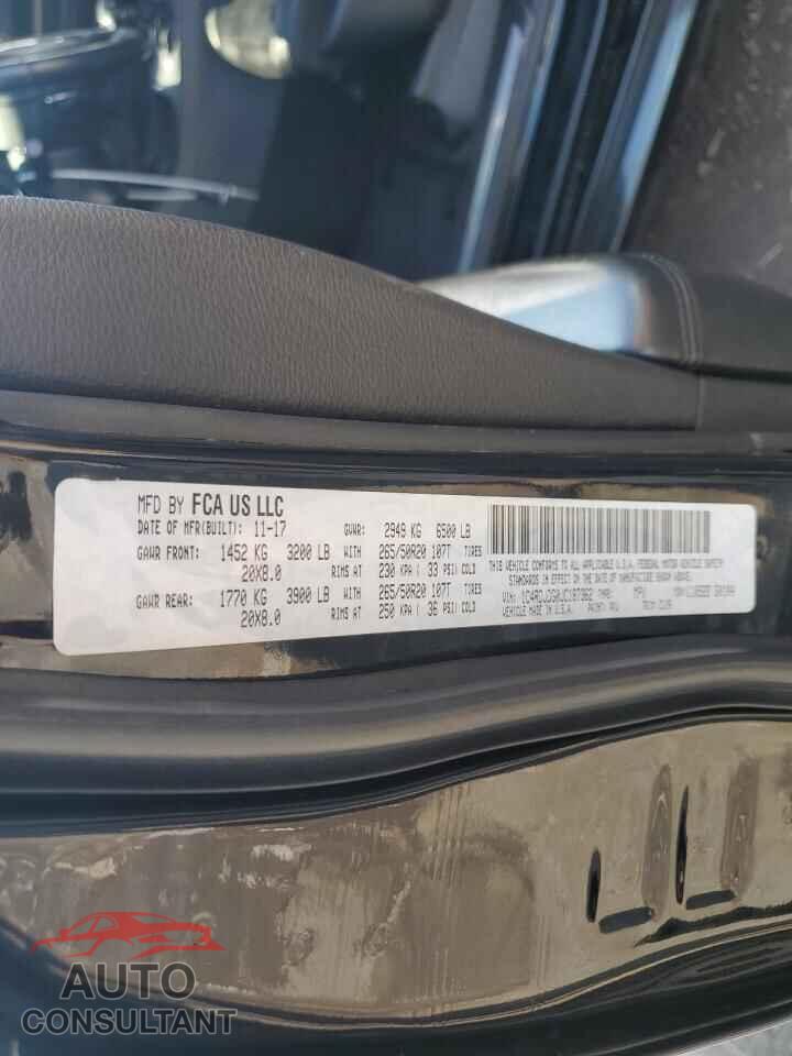 DODGE DURANGO 2018 - 1C4RDJDG0JC187362