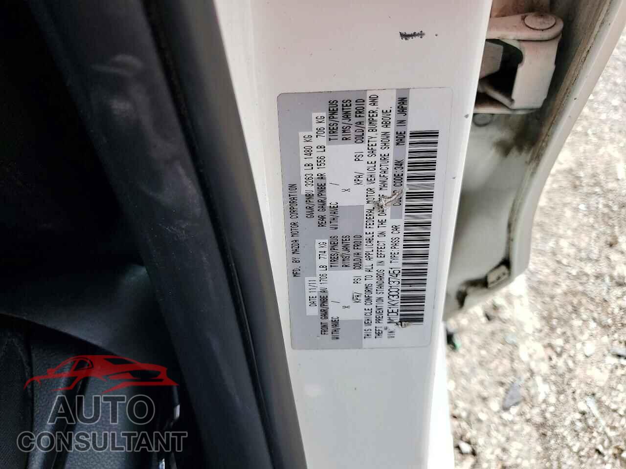 MAZDA 2 2012 - JM1DE1KY3C0137451