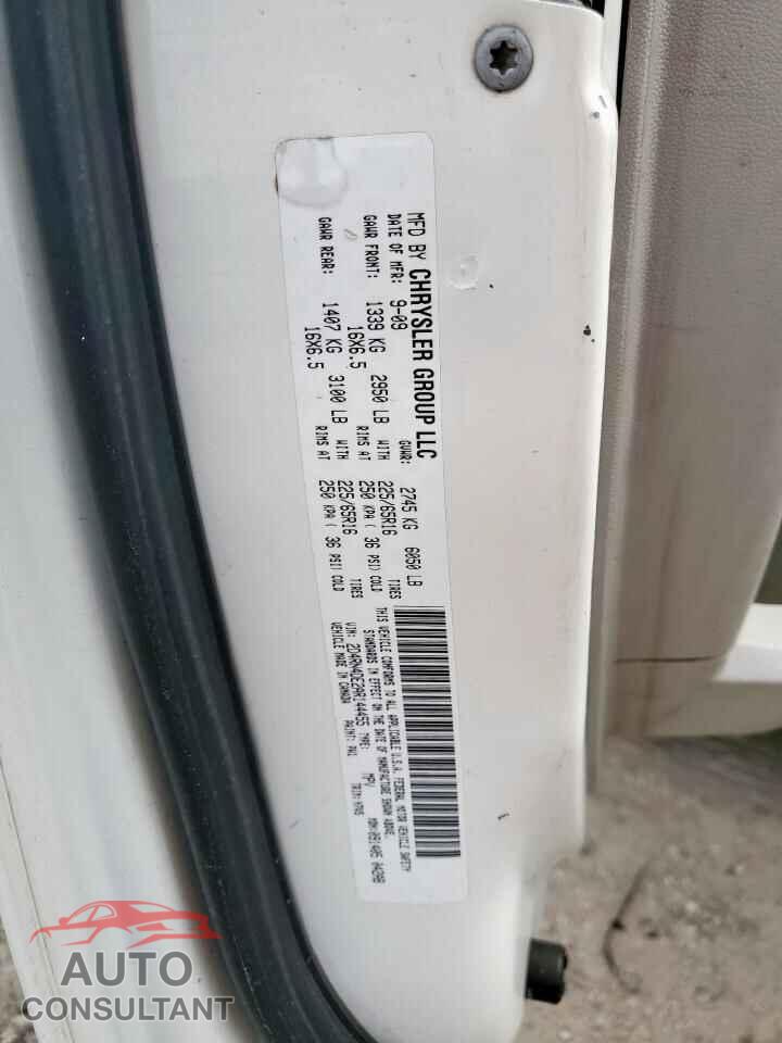 DODGE CARAVAN 2010 - 2D4RN4DE2AR144455