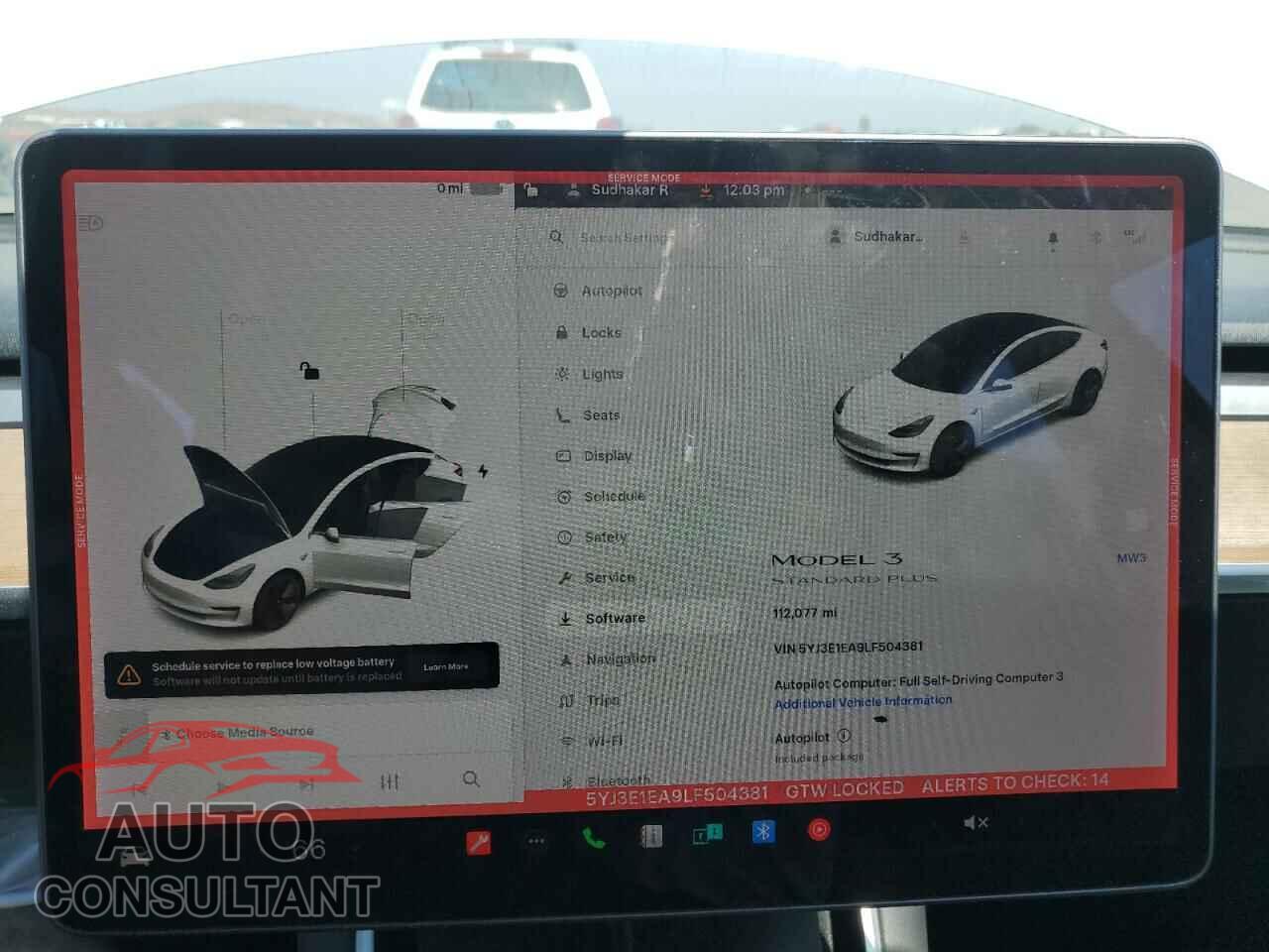 TESLA MODEL 3 2020 - 5YJ3E1EA9LF504381