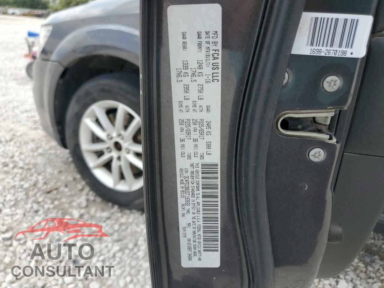 DODGE JOURNEY 2016 - 3C4PDCBB2GT193932