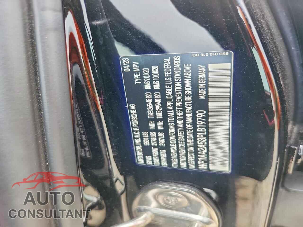 PORSCHE MACAN 2023 - WP1AA2A53PLB19790