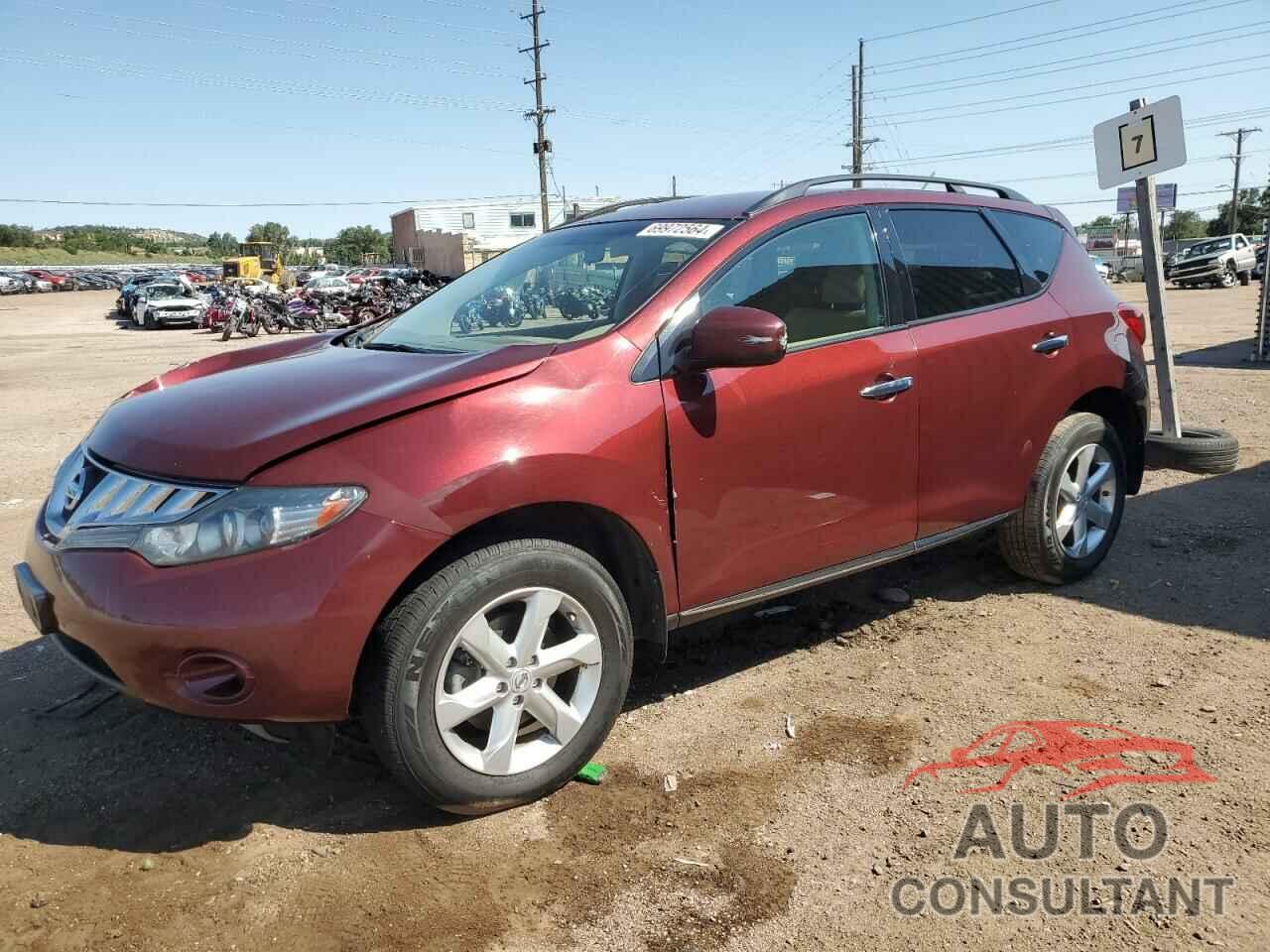NISSAN MURANO 2009 - JN8AZ18W39W125114