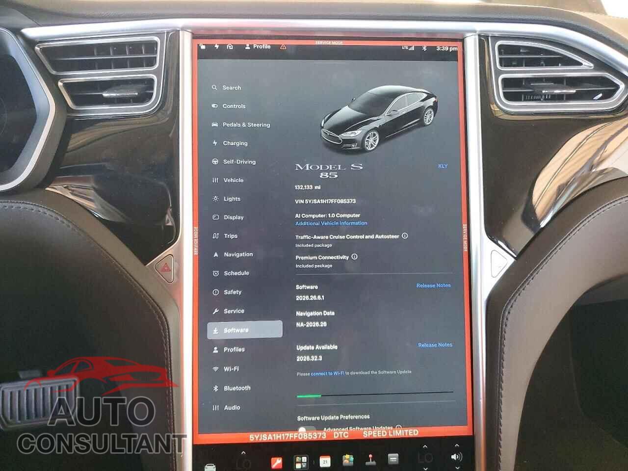 TESLA MODEL S 2015 - 5YJSA1H17FF085373
