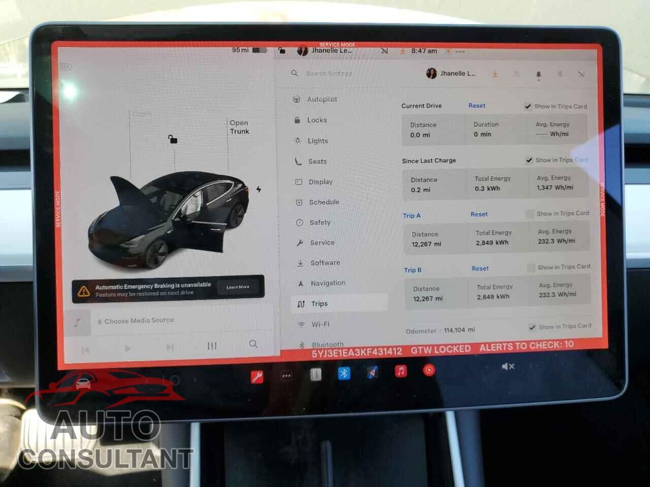 TESLA MODEL 3 2019 - 5YJ3E1EA3KF431412