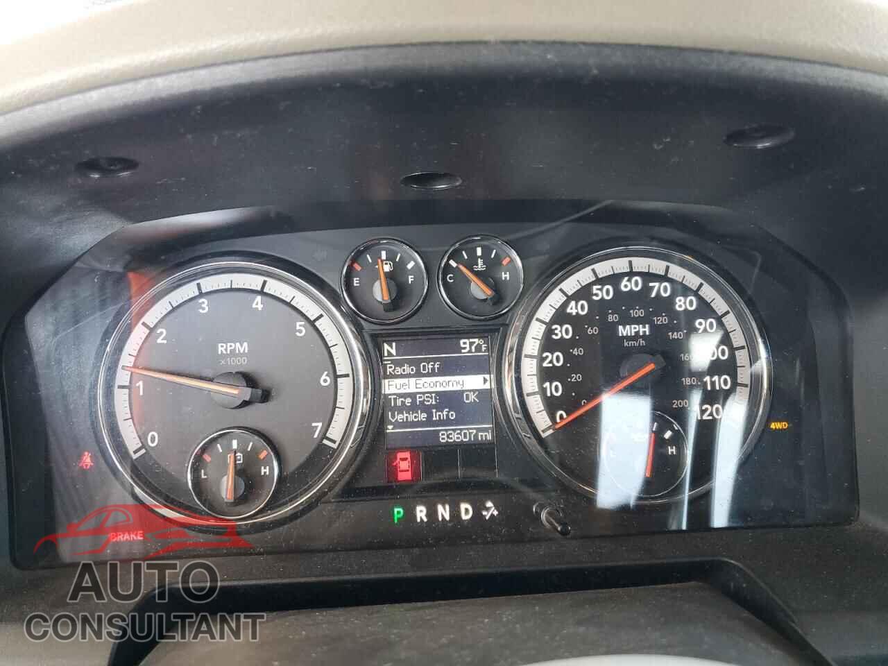 DODGE RAM 1500 2012 - 1C6RD7GT5CS172190
