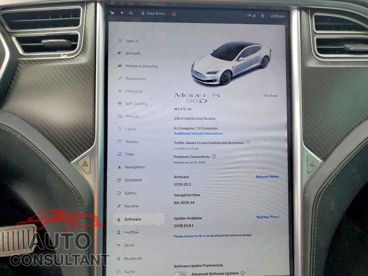TESLA MODEL S 2016 - 5YJSA1E2XGF162459