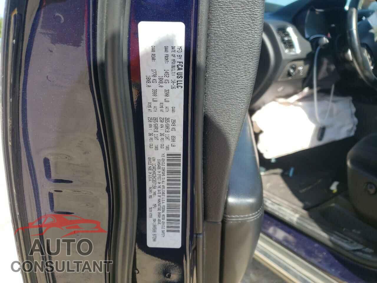 DODGE DURANGO 2017 - 1C4RDHAG3HC657150