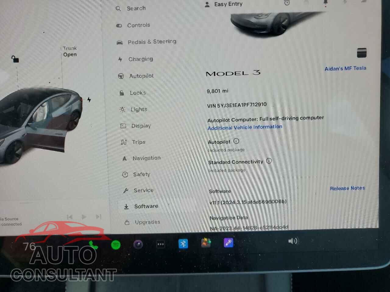 TESLA MODEL 3 2023 - 5YJ3E1EA1PF712910