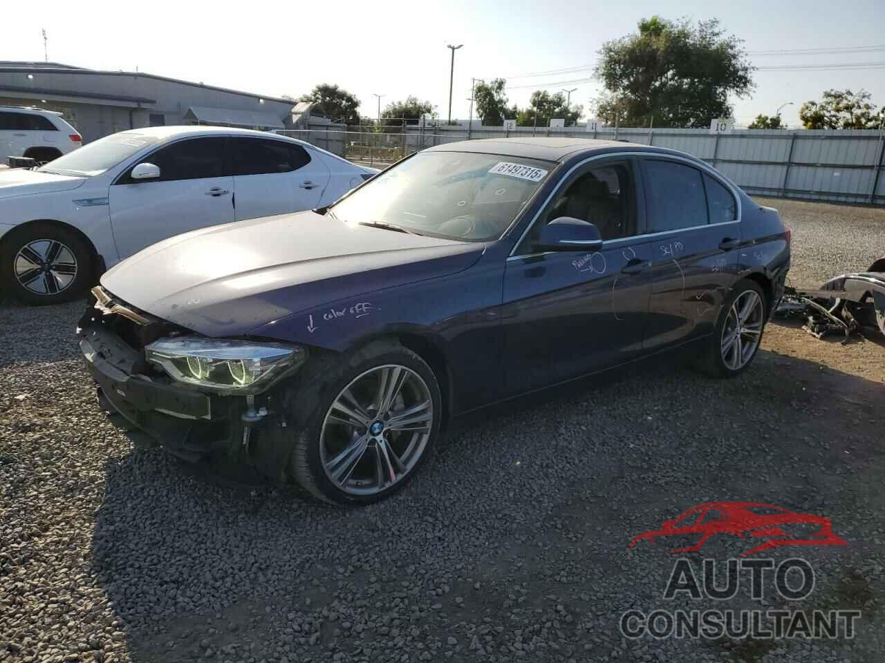 BMW 3 SERIES 2016 - WBA8B3G54GNT91714