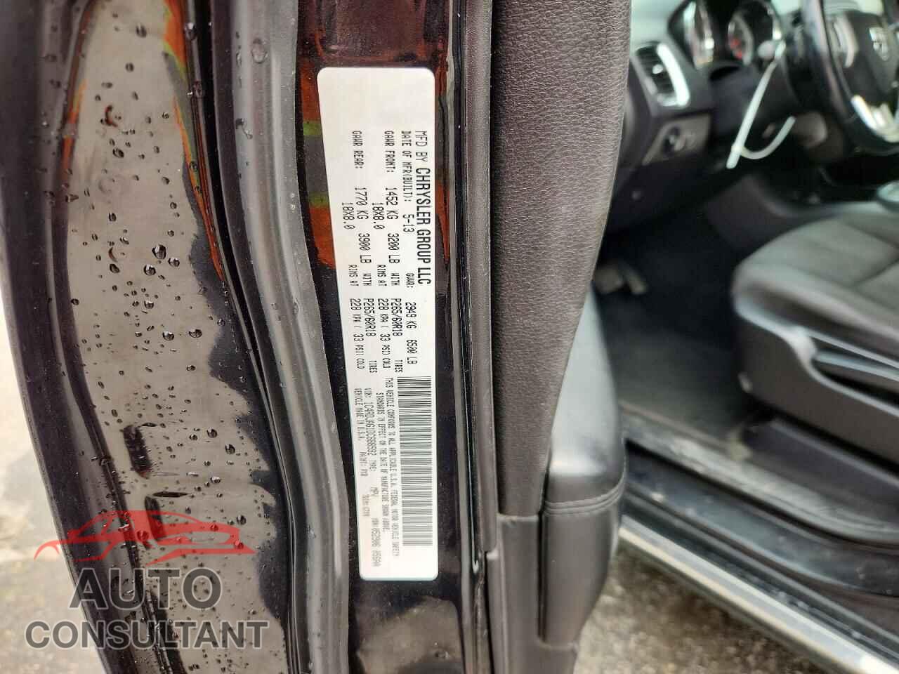DODGE DURANGO 2013 - 1C4RDJAG1DC688592