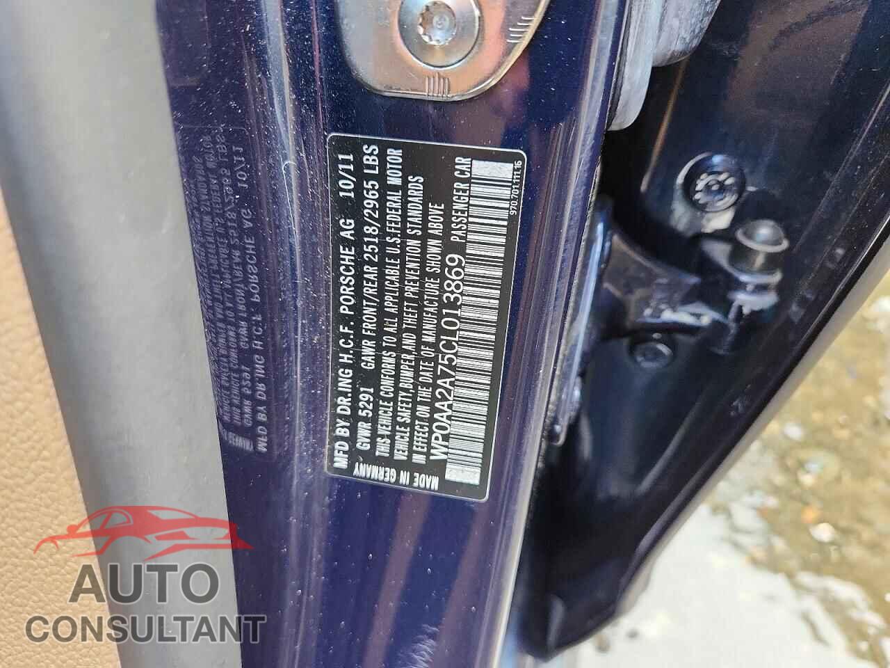 PORSCHE PANAMERA 2012 - WP0AA2A75CL013869