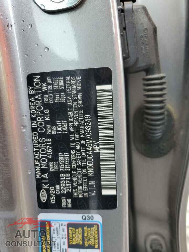KIA SELTOS 2021 - KNDEUCAA6M7093249