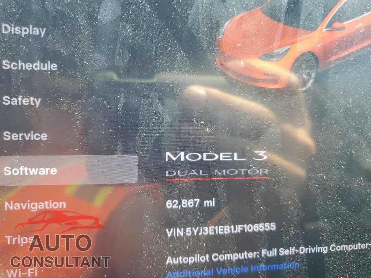 TESLA MODEL 3 2018 - 5YJ3E1EB1JF106555