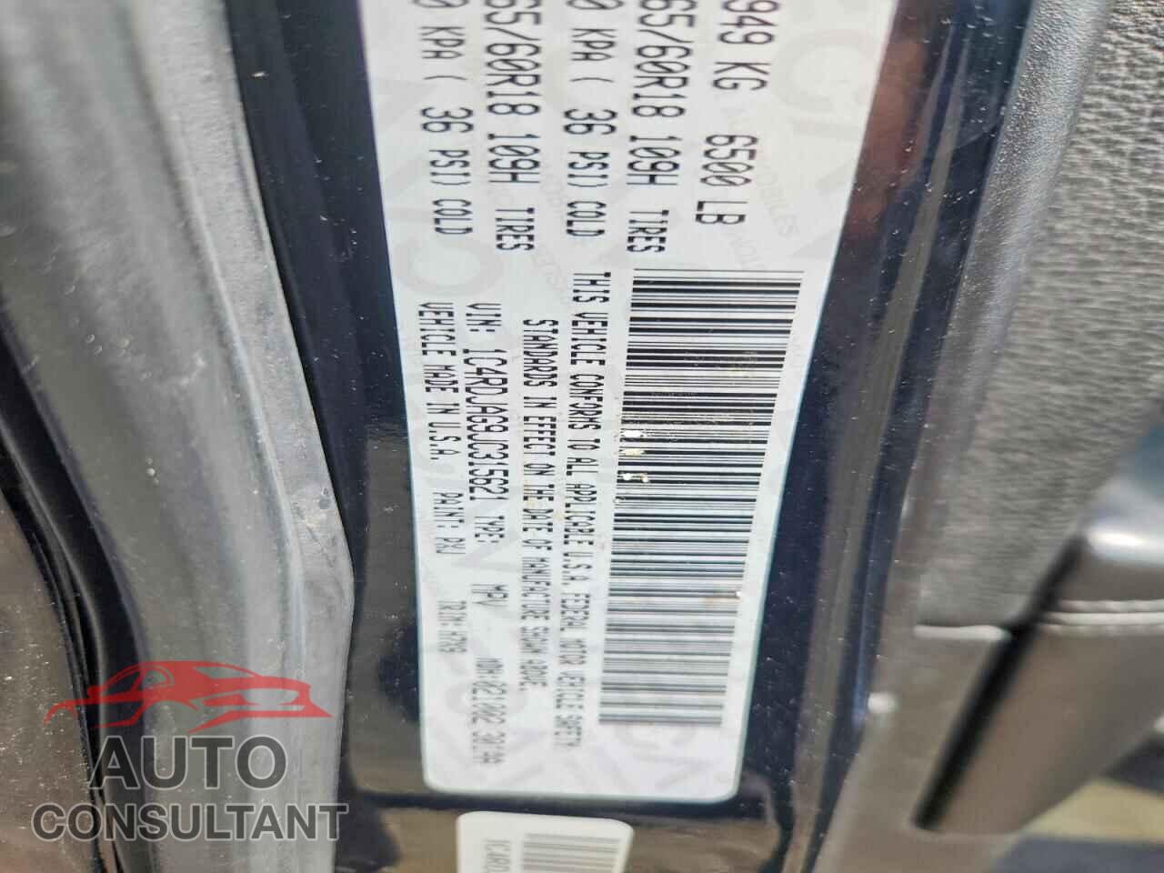 DODGE DURANGO 2018 - 1C4RDJAG9JC315621